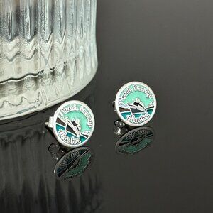 Alaska Inside Passage Earrings S925 Sterling Silver Handmade Ear Stud